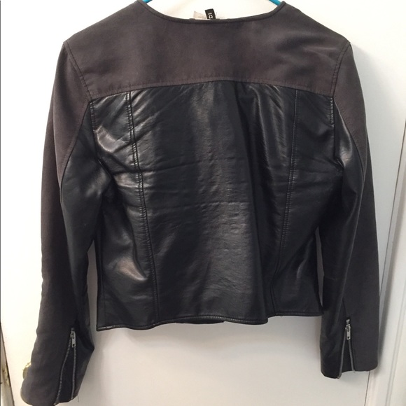 Leather & Suede Moto jacket - Picture 2 of 5